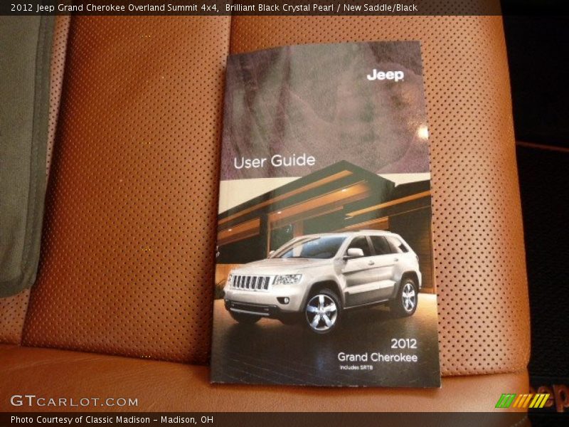Brilliant Black Crystal Pearl / New Saddle/Black 2012 Jeep Grand Cherokee Overland Summit 4x4