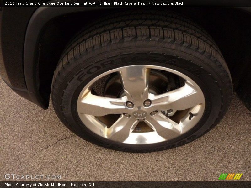 Brilliant Black Crystal Pearl / New Saddle/Black 2012 Jeep Grand Cherokee Overland Summit 4x4