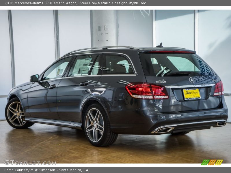 Steel Grey Metallic / designo Mystic Red 2016 Mercedes-Benz E 350 4Matic Wagon