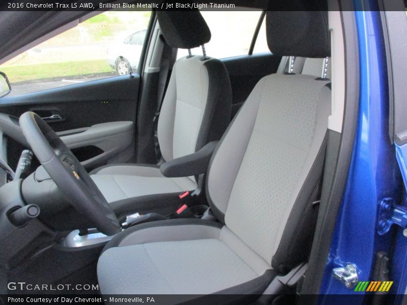 Brilliant Blue Metallic / Jet Black/Light Titanium 2016 Chevrolet Trax LS AWD