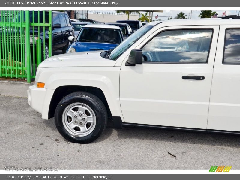 Stone White Clearcoat / Dark Slate Gray 2008 Jeep Patriot Sport