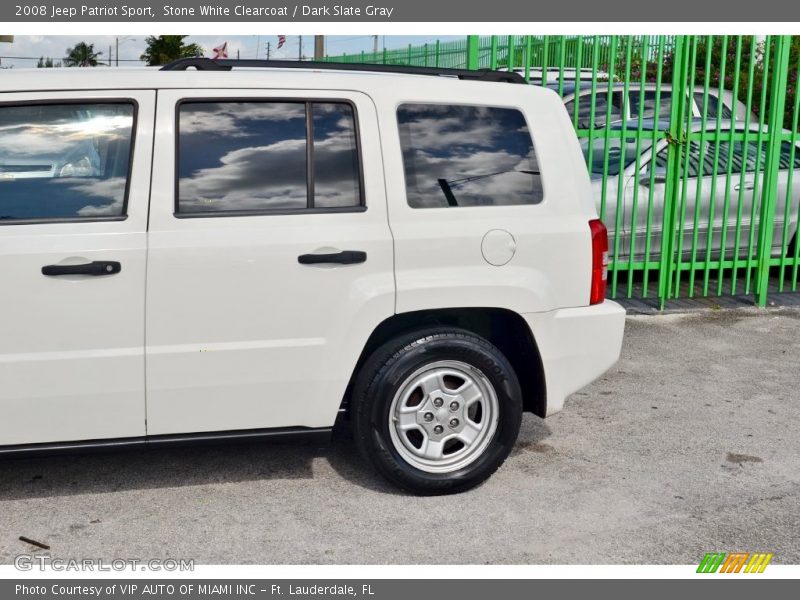 Stone White Clearcoat / Dark Slate Gray 2008 Jeep Patriot Sport