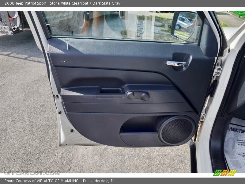 Stone White Clearcoat / Dark Slate Gray 2008 Jeep Patriot Sport