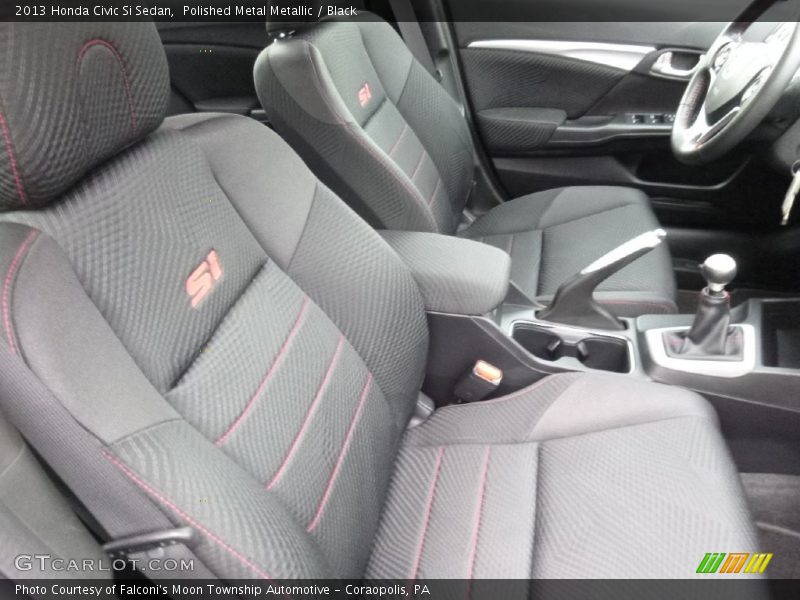 Polished Metal Metallic / Black 2013 Honda Civic Si Sedan