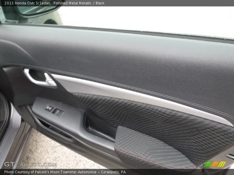 Polished Metal Metallic / Black 2013 Honda Civic Si Sedan
