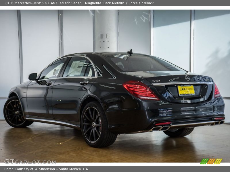 Magnetite Black Metallic / Porcelain/Black 2016 Mercedes-Benz S 63 AMG 4Matic Sedan