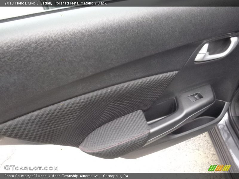 Polished Metal Metallic / Black 2013 Honda Civic Si Sedan