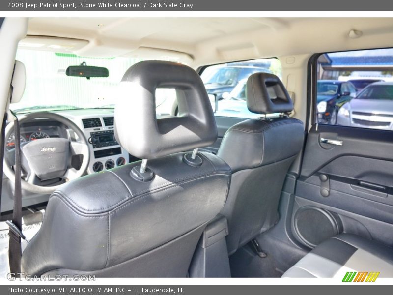 Stone White Clearcoat / Dark Slate Gray 2008 Jeep Patriot Sport