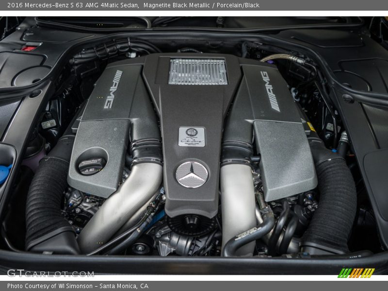  2016 S 63 AMG 4Matic Sedan Engine - 5.5 Liter AMG biturbo DOHC 32-Valve VVT V8