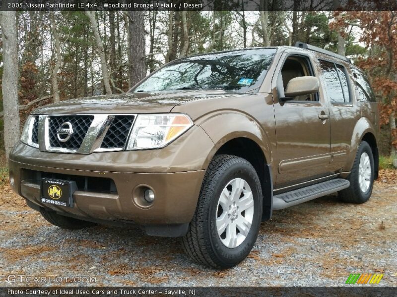 Woodland Bronze Metallic / Desert 2005 Nissan Pathfinder LE 4x4