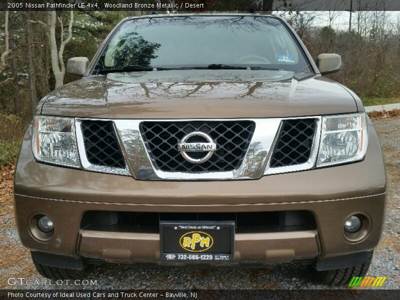 Woodland Bronze Metallic / Desert 2005 Nissan Pathfinder LE 4x4