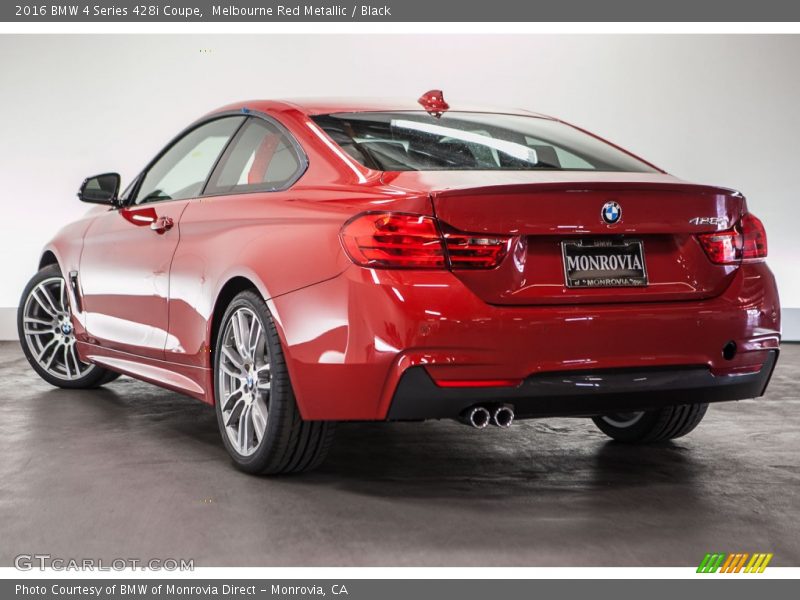 Melbourne Red Metallic / Black 2016 BMW 4 Series 428i Coupe