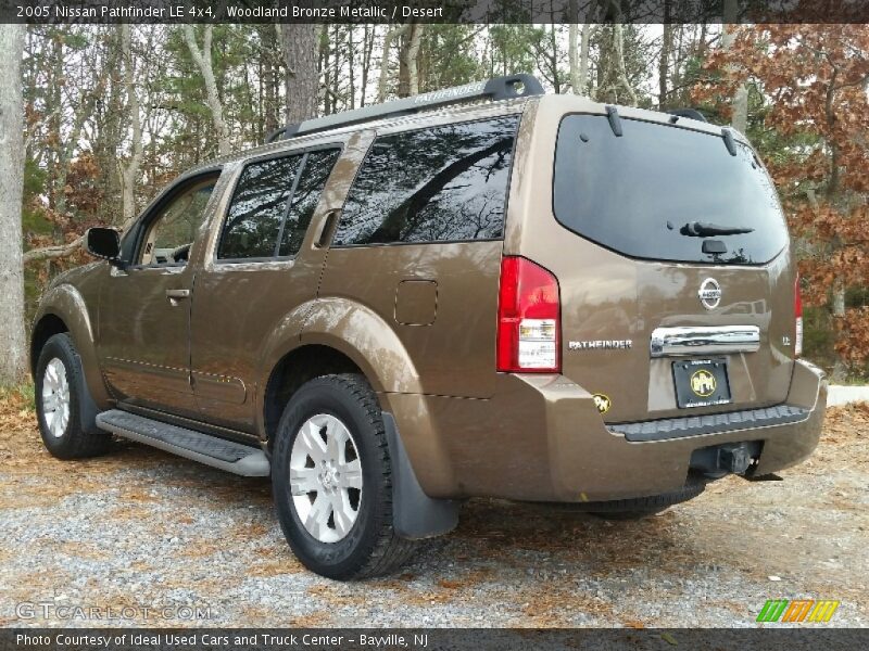 Woodland Bronze Metallic / Desert 2005 Nissan Pathfinder LE 4x4