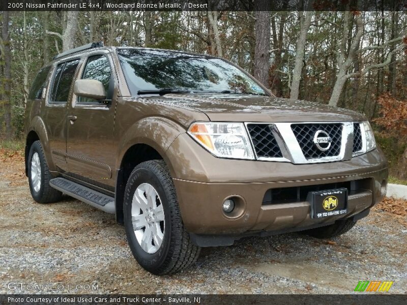 Woodland Bronze Metallic / Desert 2005 Nissan Pathfinder LE 4x4