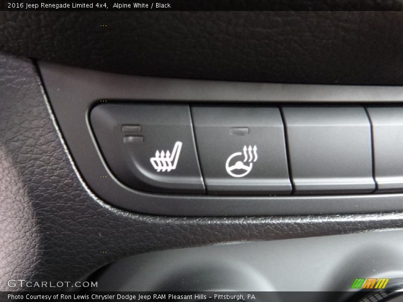 Alpine White / Black 2016 Jeep Renegade Limited 4x4