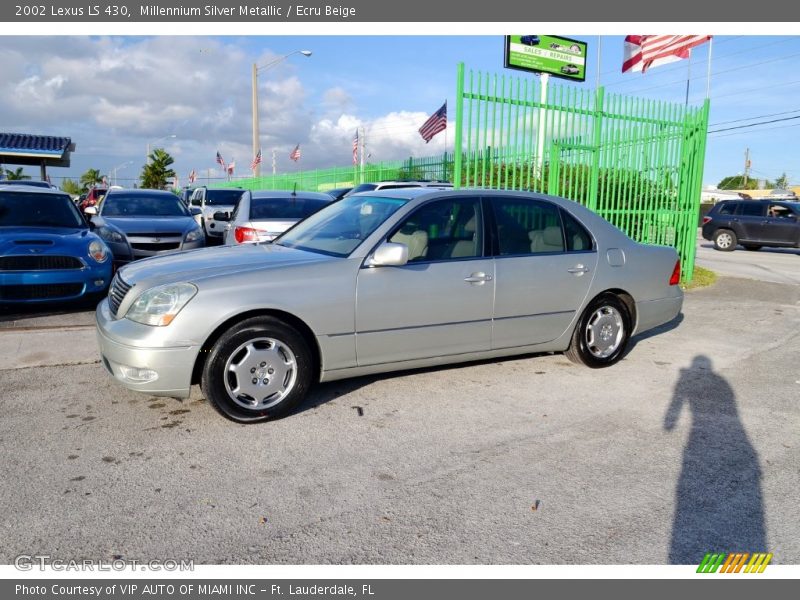Millennium Silver Metallic / Ecru Beige 2002 Lexus LS 430