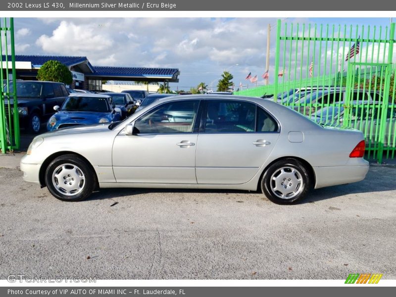 Millennium Silver Metallic / Ecru Beige 2002 Lexus LS 430