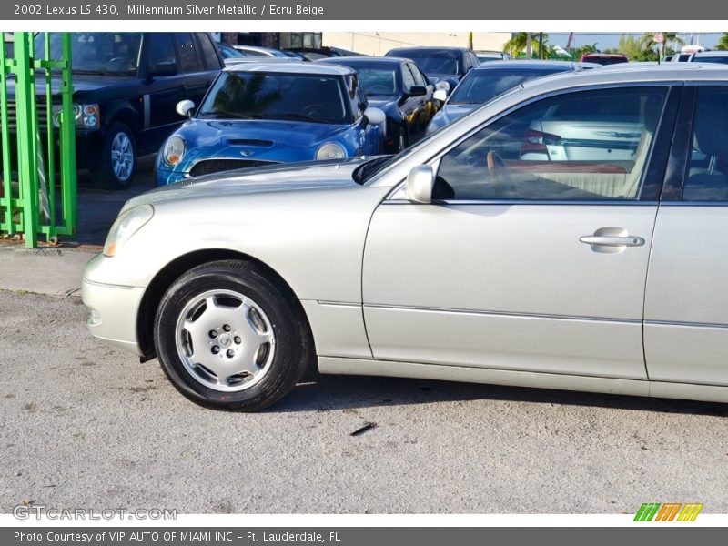 Millennium Silver Metallic / Ecru Beige 2002 Lexus LS 430