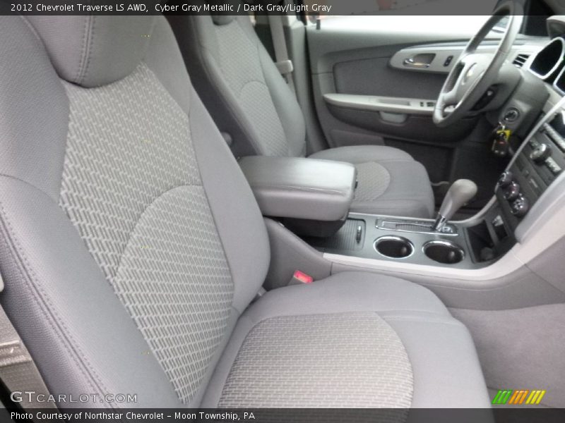 Cyber Gray Metallic / Dark Gray/Light Gray 2012 Chevrolet Traverse LS AWD
