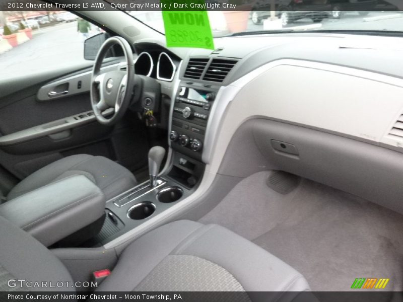 Cyber Gray Metallic / Dark Gray/Light Gray 2012 Chevrolet Traverse LS AWD