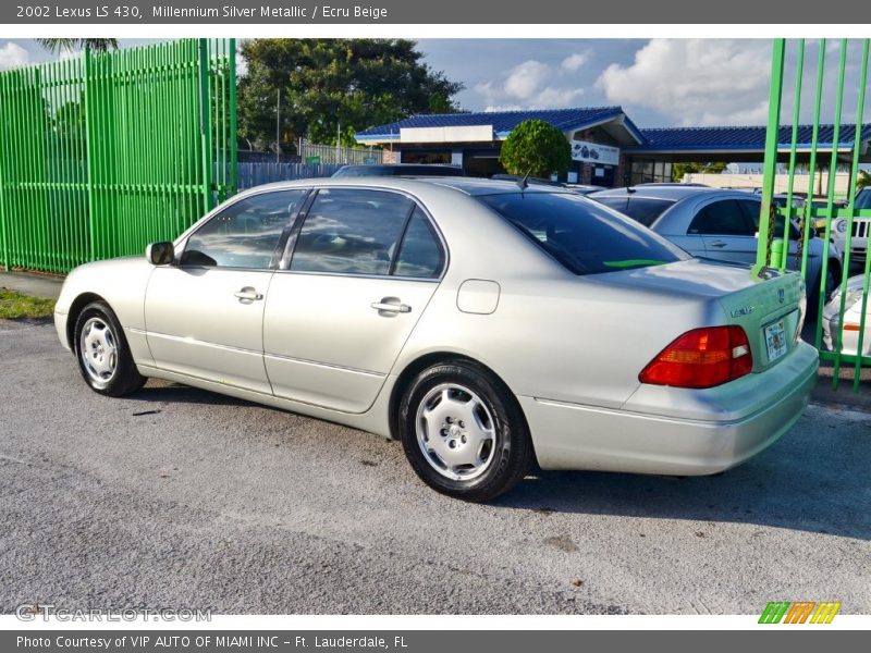 Millennium Silver Metallic / Ecru Beige 2002 Lexus LS 430