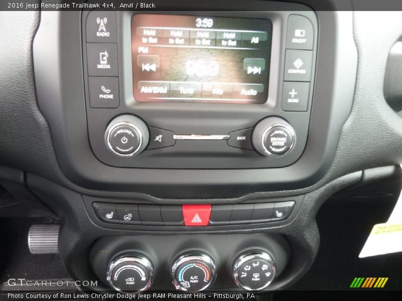 Anvil / Black 2016 Jeep Renegade Trailhawk 4x4