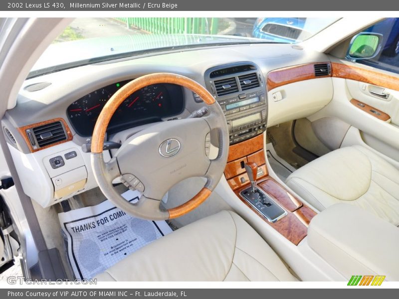 Millennium Silver Metallic / Ecru Beige 2002 Lexus LS 430