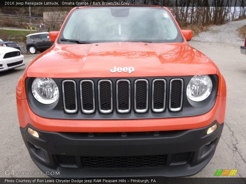 Omaha Orange / Bark Brown/Ski Grey 2016 Jeep Renegade Latitude