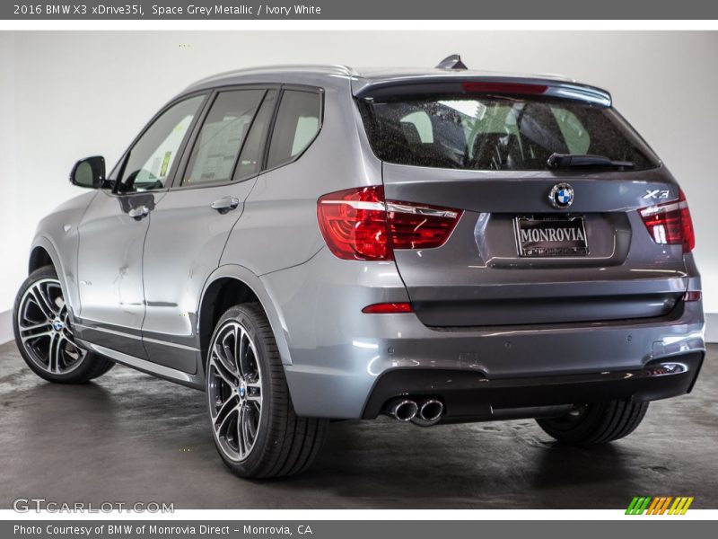 Space Grey Metallic / Ivory White 2016 BMW X3 xDrive35i