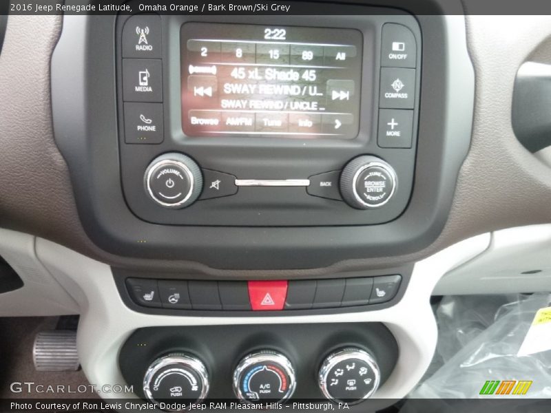 Controls of 2016 Renegade Latitude