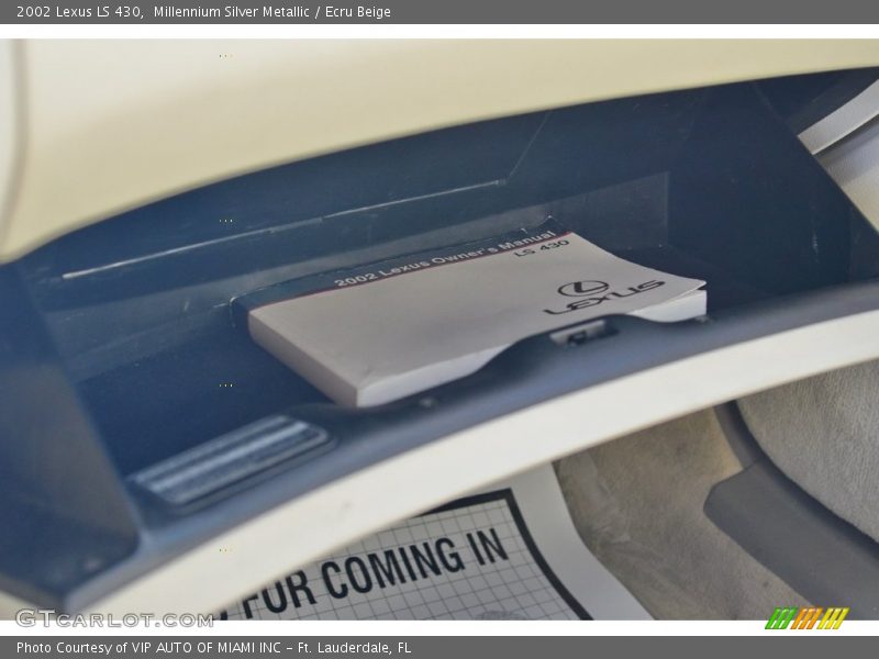 Millennium Silver Metallic / Ecru Beige 2002 Lexus LS 430
