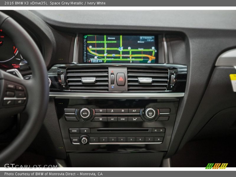 Space Grey Metallic / Ivory White 2016 BMW X3 xDrive35i