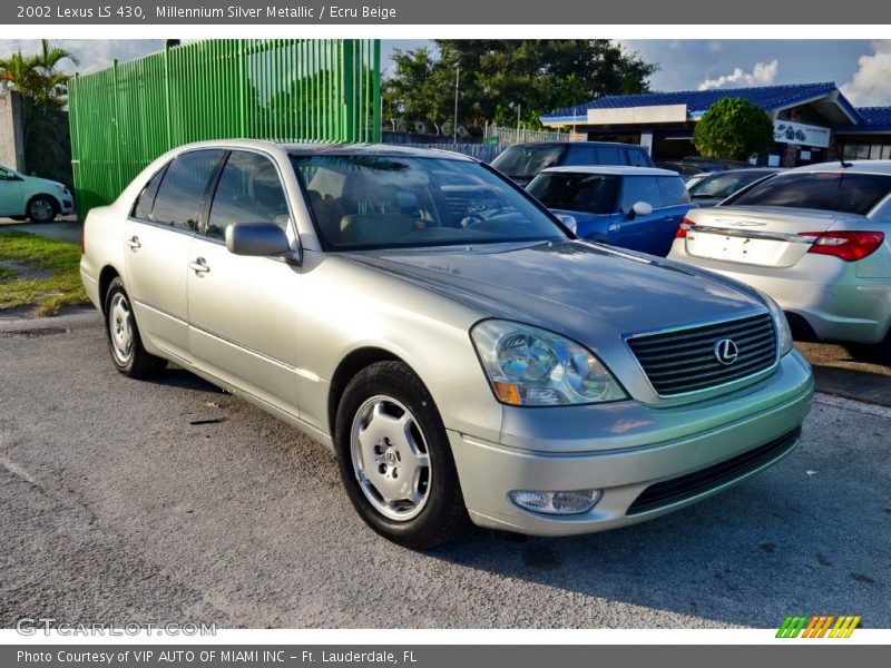 Millennium Silver Metallic / Ecru Beige 2002 Lexus LS 430