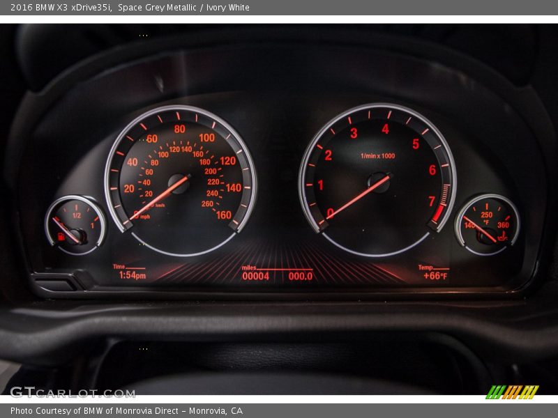 Space Grey Metallic / Ivory White 2016 BMW X3 xDrive35i