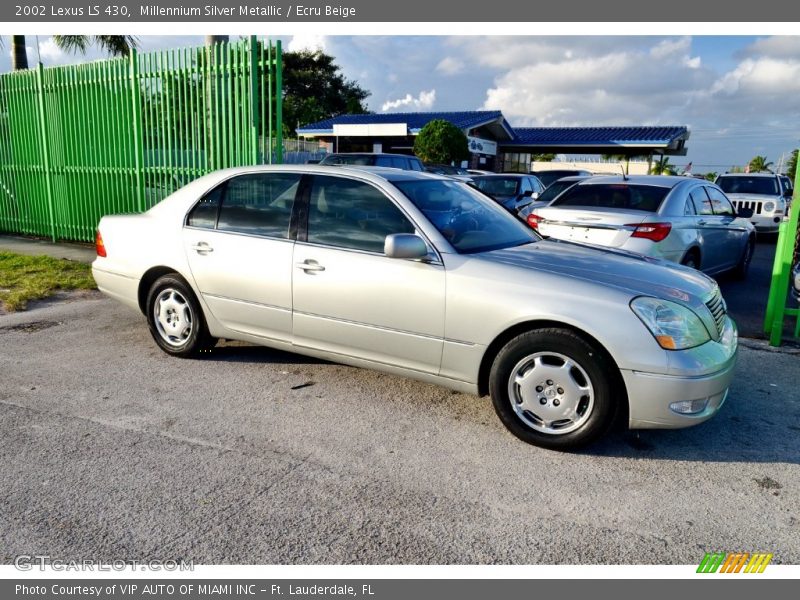 Millennium Silver Metallic / Ecru Beige 2002 Lexus LS 430