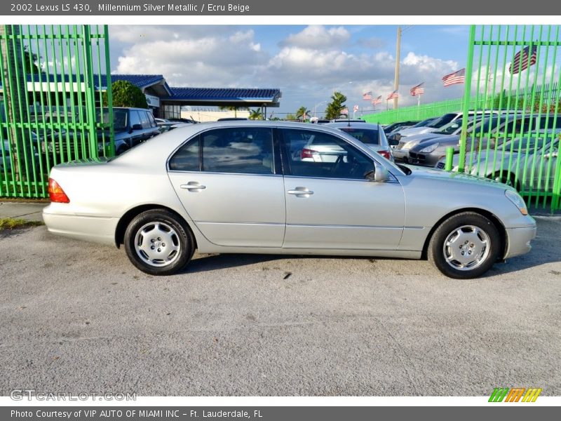Millennium Silver Metallic / Ecru Beige 2002 Lexus LS 430