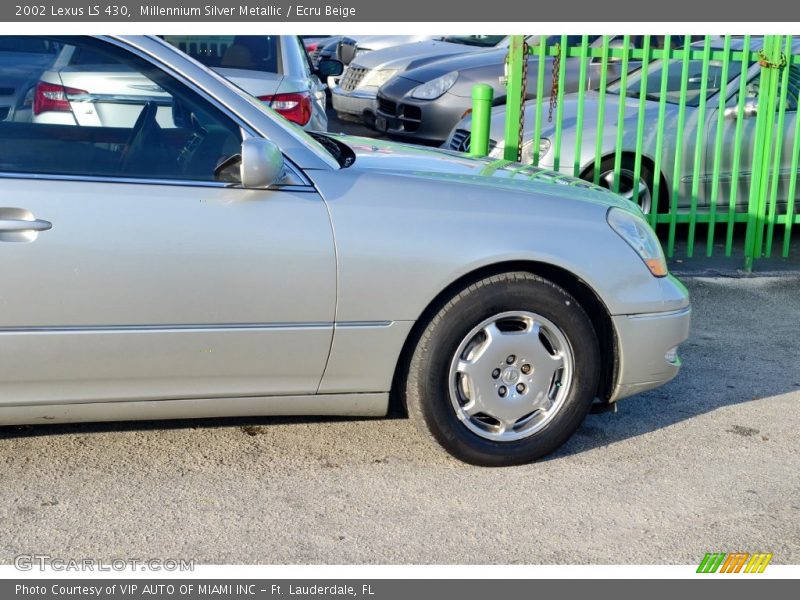 Millennium Silver Metallic / Ecru Beige 2002 Lexus LS 430