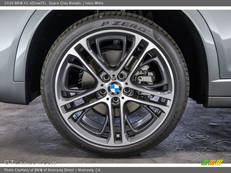 Space Grey Metallic / Ivory White 2016 BMW X3 xDrive35i