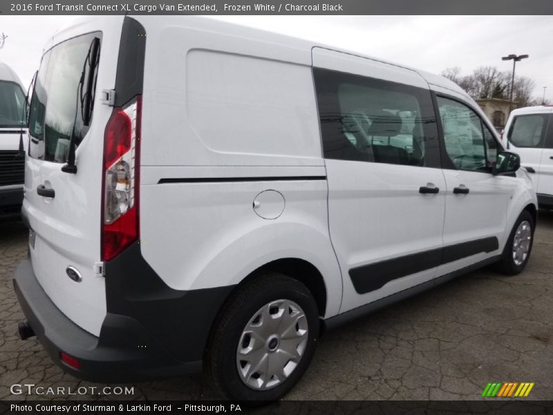 Frozen White / Charcoal Black 2016 Ford Transit Connect XL Cargo Van Extended