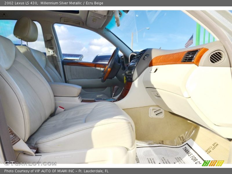 Millennium Silver Metallic / Ecru Beige 2002 Lexus LS 430