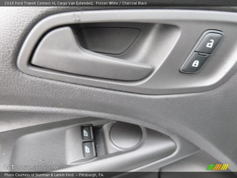 Frozen White / Charcoal Black 2016 Ford Transit Connect XL Cargo Van Extended