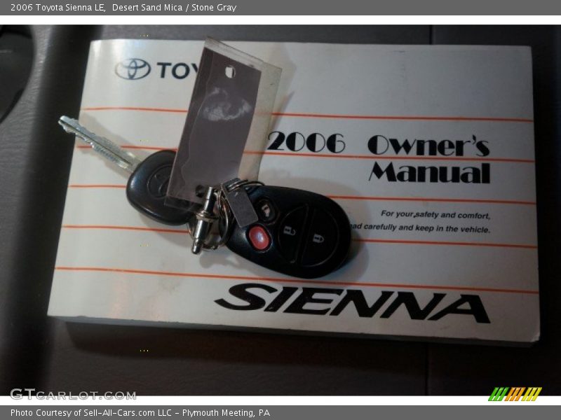 Desert Sand Mica / Stone Gray 2006 Toyota Sienna LE