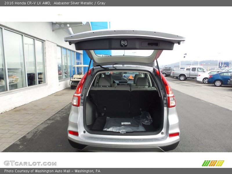 Alabaster Silver Metallic / Gray 2016 Honda CR-V LX AWD