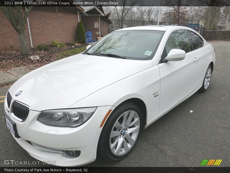 Alpine White / Cream Beige 2013 BMW 3 Series 328i xDrive Coupe