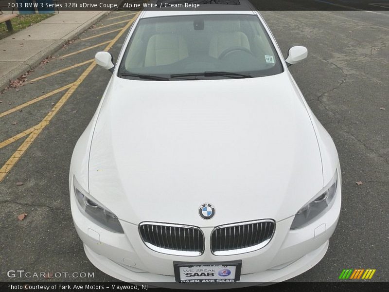 Alpine White / Cream Beige 2013 BMW 3 Series 328i xDrive Coupe