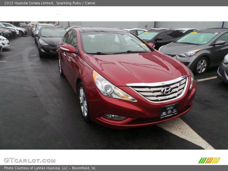 Sparkling Ruby / Camel 2013 Hyundai Sonata Limited