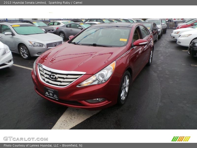 Sparkling Ruby / Camel 2013 Hyundai Sonata Limited