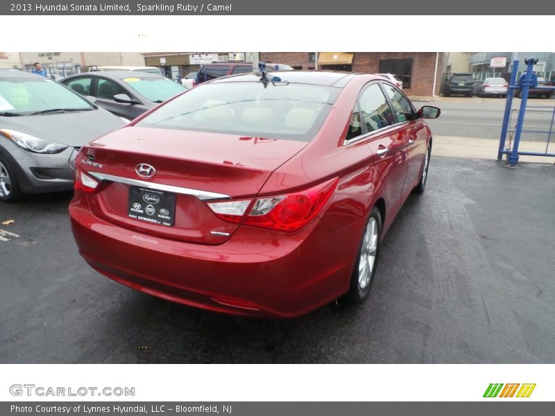 Sparkling Ruby / Camel 2013 Hyundai Sonata Limited