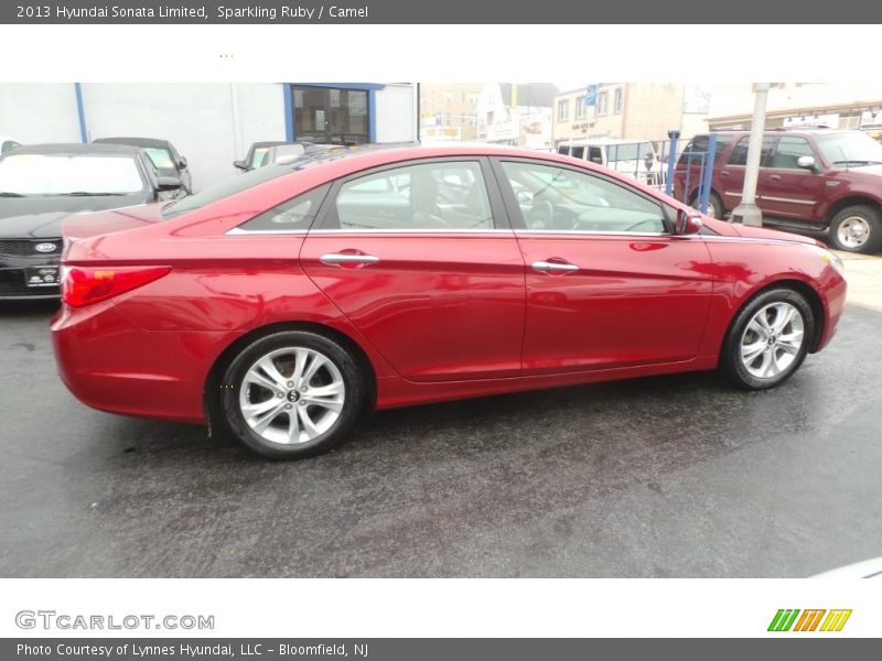 Sparkling Ruby / Camel 2013 Hyundai Sonata Limited