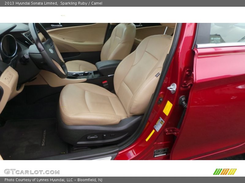 Sparkling Ruby / Camel 2013 Hyundai Sonata Limited